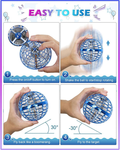 LED Magic Spinner Boomerang – Flying Hover Ball Toy BD