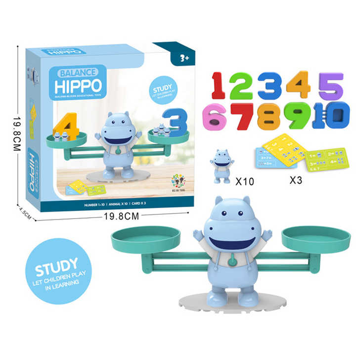 Hippo Balance Scale Math Toys for Children