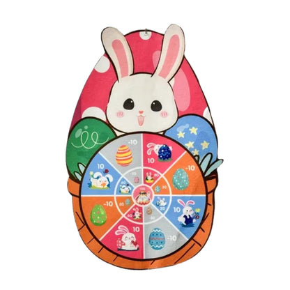 Kids Easter Sticky Ball Dartboard Game Set